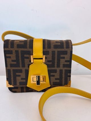 Mini borsa a tracolla Fendi Zucca