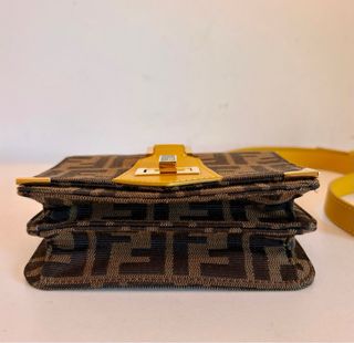Mini borsa a tracolla Fendi Zucca