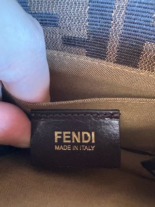 Mini borsa a tracolla Fendi Zucca