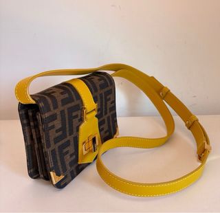 Mini borsa a tracolla Fendi Zucca
