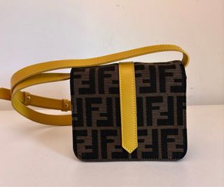 Mini borsa a tracolla Fendi Zucca