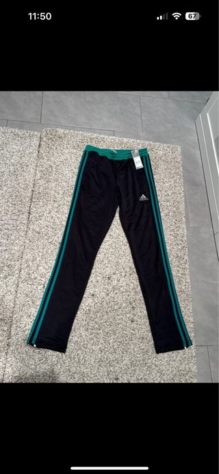 Pantalón Adidas - Negro y Verde