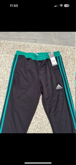 Pantalón Adidas - Negro y Verde