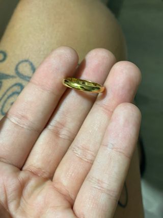 Anillo Cartier bañado en oro