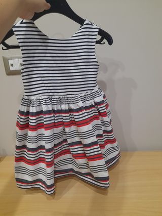 Vestito bambina a righe Chicco 4 anni