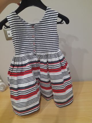 Vestito bambina a righe Chicco 4 anni