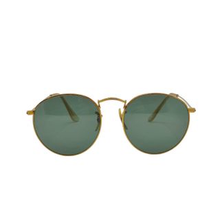 GAFAS SOL RAYBAN B&L ROUND METAL DORADAS 47/21 (VINTAGE, MADE IN USA)