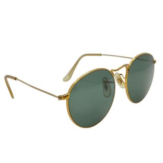 GAFAS SOL RAYBAN B&L ROUND METAL DORADAS 47/21 (VINTAGE, MADE IN USA)
