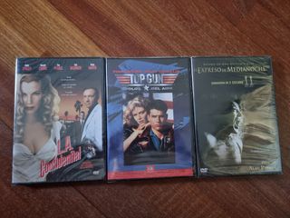 3 Películas DVD: L.A. Confidential, Top Gun, Expre
