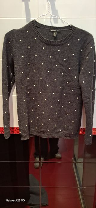 Jersey MANGO gris talla S