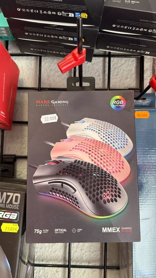 Ratón Mars Gaming MMEX RGB Rosa