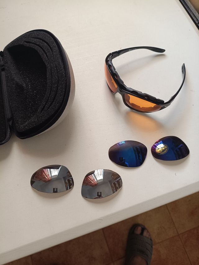 Gafas ciclismo con lentes intercambiables