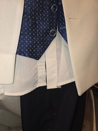 Traje comunión niño pantalón azul marino