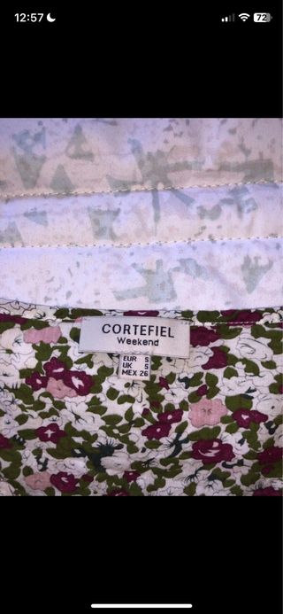 Blusa de tirantes con estampado floral - Talla S