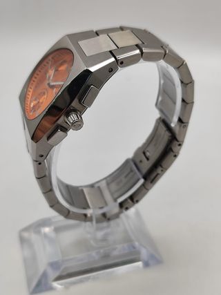 RELOJ SEÑORA BREIL CRONOGRAFO ESFERA NARANJA CORREA METAL