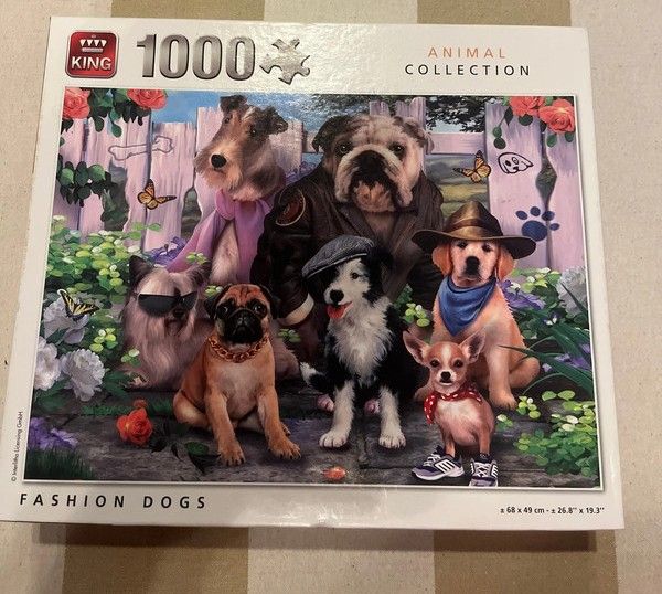 Puzzle 1000 piezas completo, de perros, King