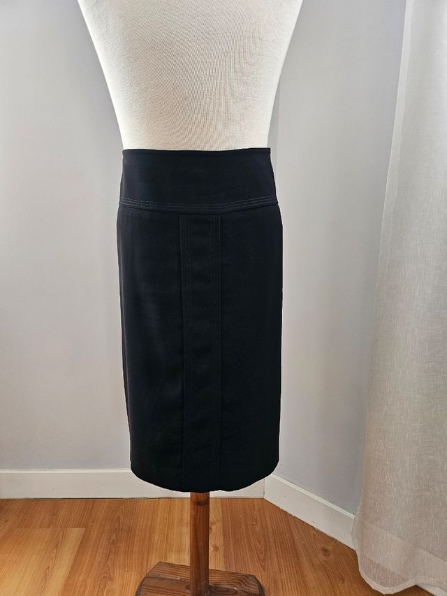 Falda negra mujer curvie T.48