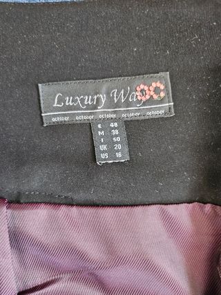 Falda negra mujer curvie T.48