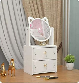 Organizzatore trucchi bianco legno