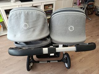 Bugaboo Donkey Gemelar Gris