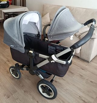 Bugaboo Donkey Gemelar Gris