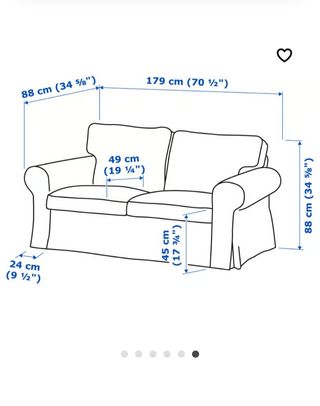 Sofá Ikea Ektorp marrón