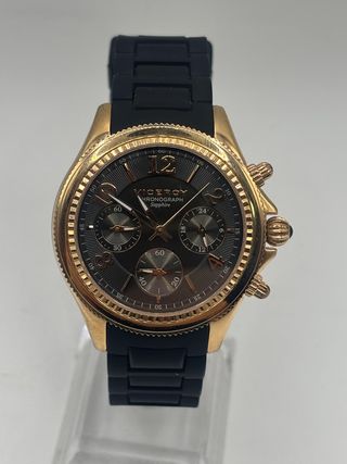 RELOJ DE PULSERA VICEROY 47894 CORREA NEGRA EWSFERA COBRE