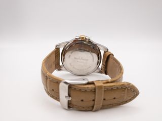 RELOJ PAUL VERSAN PV4424 CORREA PIEL MARRON - ESFERA AZUL