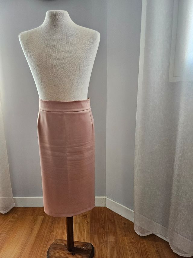 Falda rosa mujer talla 48