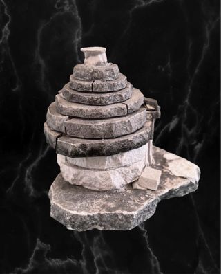 Trullo in pietra – Riproduzione artigianale 9x9 cm