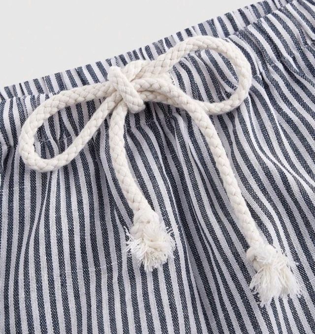 Pantalón rayas azul-blanco