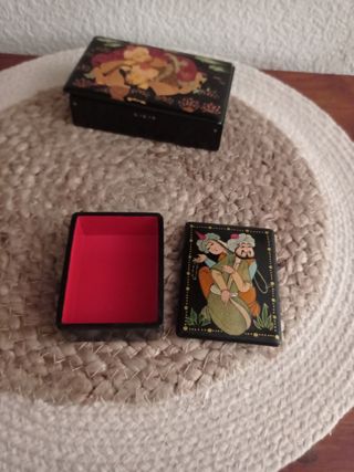 Cajas joyero vintage pintadas a mano.