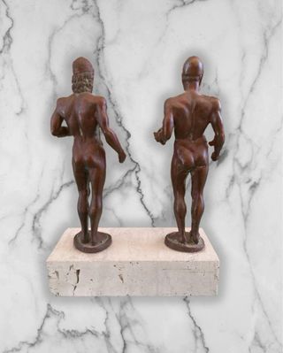 Statuetta in bronzo dei Bronzi di Riace – Con base