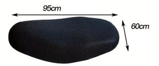 Funda asiento moto rejilla negra