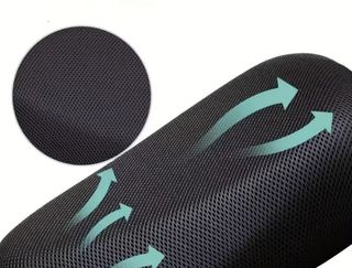 Funda asiento moto rejilla negra