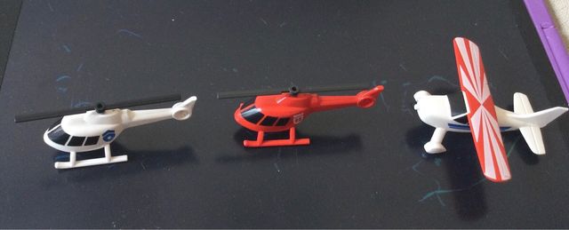 Helicópteros y avioneta de juguete micro tente
