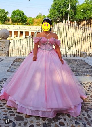 Vestido Quinceañera Rosa