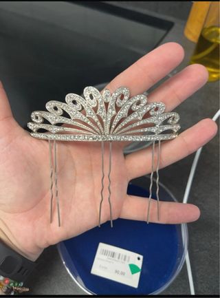 Peineta novia plata - Boda