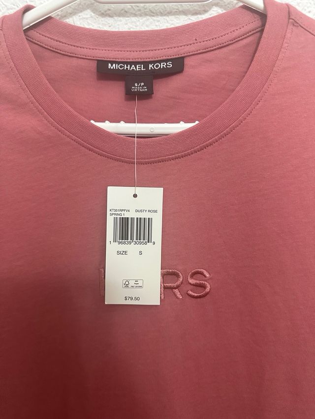Camiseta Michael Kors rosa talla S