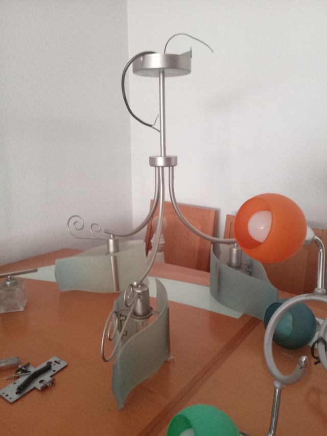 3 lámparas modernas - multicolor