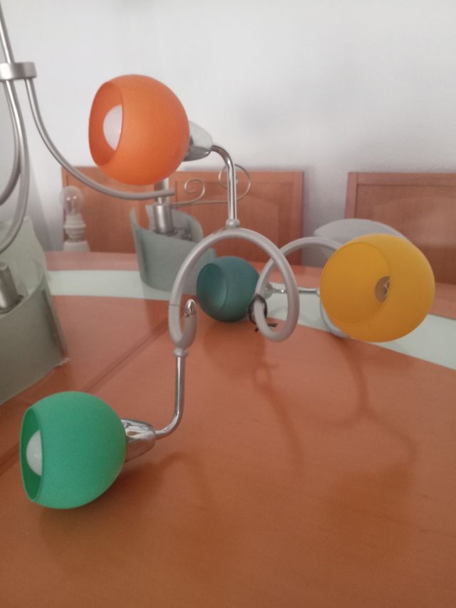 3 lámparas modernas - multicolor