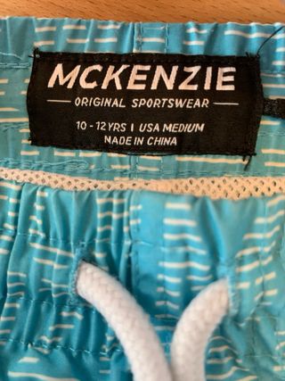Bañador McKenzie azul claro niño  Talla 10-12