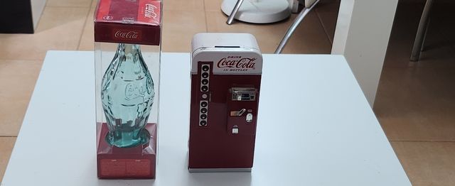 Botella Coca-Cola Antigua y hucha