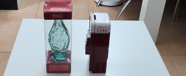 Botella Coca-Cola Antigua y hucha