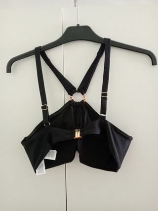 Top bikini negro