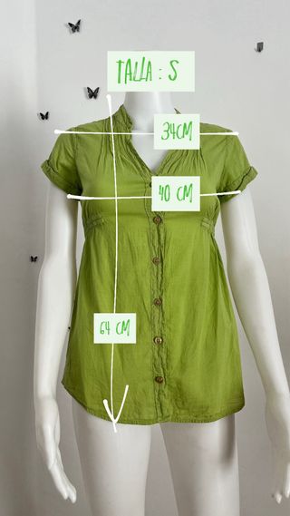 Blusa verde Y2K - Talla S