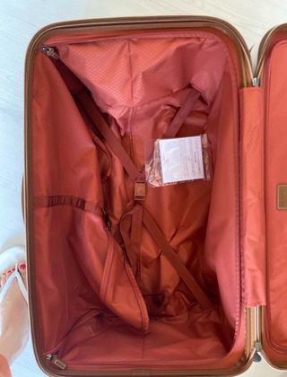 Maleta Delsey Paris Blanco-Marrón