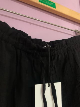 Pantalón Lino Negro