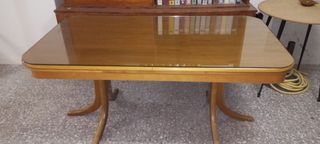 Mesa Vintage años 60 de madera y extensible