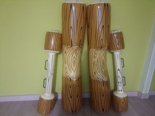 Flotadores tronco inflable 2 troncos+2 remos
